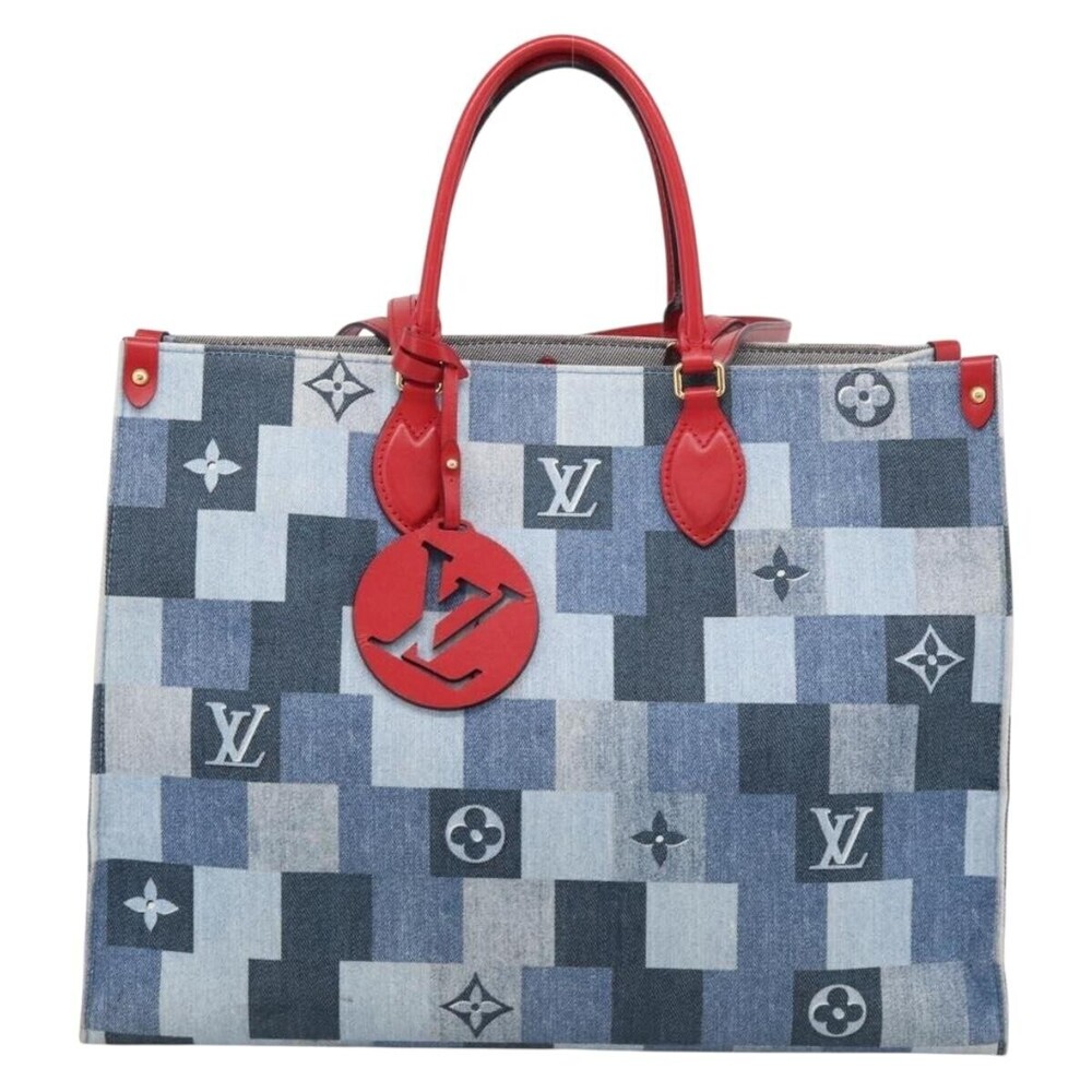 Louis Vuitton OnTheGo Damier and Monogram Patchwork Denim GM